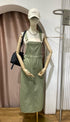 MATINEE Side Buttons Up Deep Pockets Back Slit Dungaree